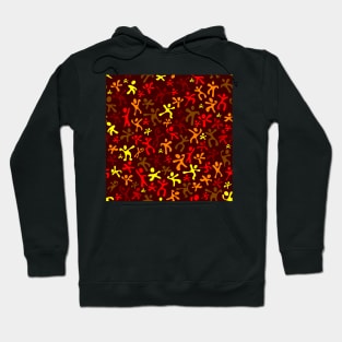 Run Jump Play Repeat on Dark Red Hoodie